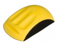 Ручной шлифок на липучке для дисков 150 мм, с загибом, жёлтый MIRKA 8390330111