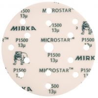 Шлифовальный материал на плёночной синтетической основе липучка MICROSTAR 150 мм 15 отверстий P2500 MIRKA FM61105096